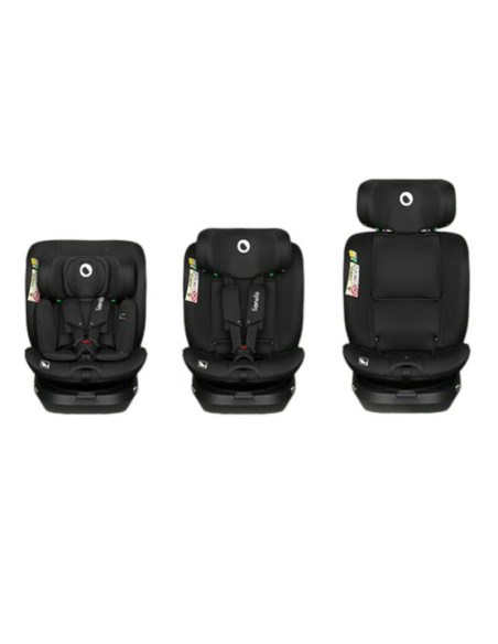 BN-LO-BRAVE_I-SIZE_BLACK_CARBON,Scaun auto, Lionelo, Brave i-Size, 4 in 1, Rotire 360 grade, Protectie laterala, Cu spatar incli