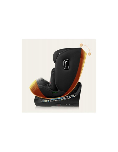 BN-LO-BRAVE_I-SIZE_BLACK_CARBON,Scaun auto, Lionelo, Brave i-Size, 4 in 1, Rotire 360 grade, Protectie laterala, Cu spatar incli