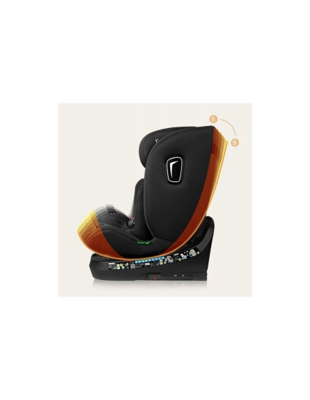 BN-LO-BRAVE_I-SIZE_BLACK_CARBON,Scaun auto, Lionelo, Brave i-Size, 4 in 1, Rotire 360 grade, Protectie laterala, Cu spatar incli