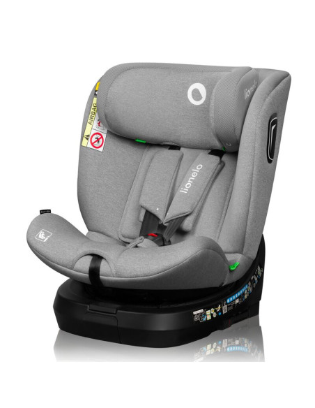 BN-LO-BRAVE_I-SIZE_GREY_STONE,Scaun auto, Lionelo, Brave i-Size, 4 in 1, Rotire 360 grade, Protectie laterala, Cu spatar inclina