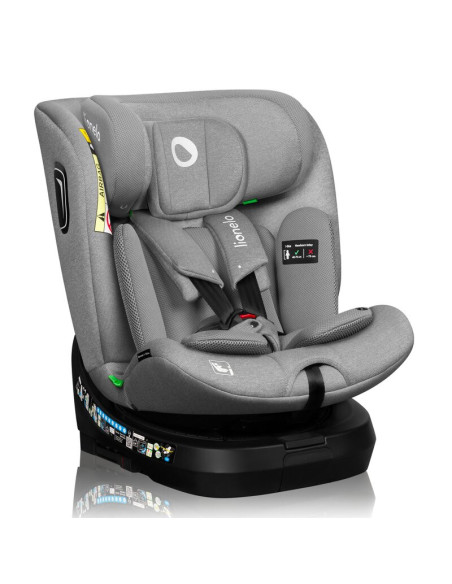 BN-LO-BRAVE_I-SIZE_GREY_STONE,Scaun auto, Lionelo, Brave i-Size, 4 in 1, Rotire 360 grade, Protectie laterala, Cu spatar inclina
