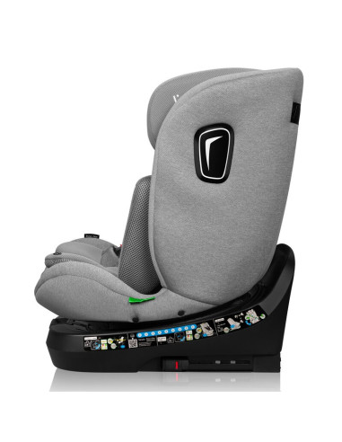 BN-LO-BRAVE_I-SIZE_GREY_STONE,Scaun auto, Lionelo, Brave i-Size, 4 in 1, Rotire 360 grade, Protectie laterala, Cu spatar inclina