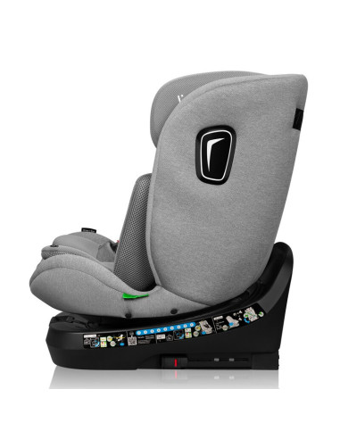 BN-LO-BRAVE_I-SIZE_GREY_STONE,Scaun auto, Lionelo, Brave i-Size, 4 in 1, Rotire 360 grade, Protectie laterala, Cu spatar inclina