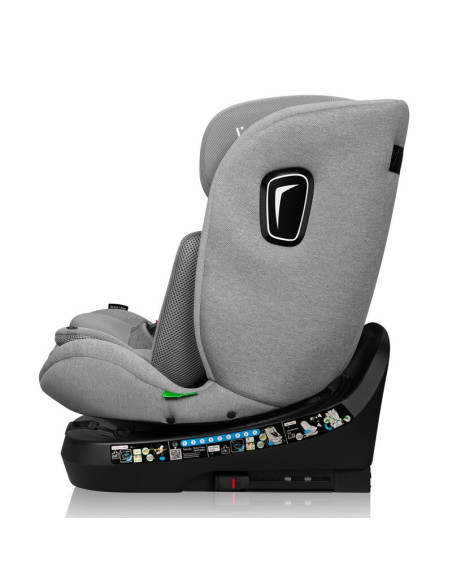BN-LO-BRAVE_I-SIZE_GREY_STONE,Scaun auto, Lionelo, Brave i-Size, 4 in 1, Rotire 360 grade, Protectie laterala, Cu spatar inclina