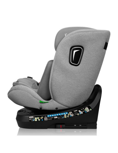 BN-LO-BRAVE_I-SIZE_GREY_STONE,Scaun auto, Lionelo, Brave i-Size, 4 in 1, Rotire 360 grade, Protectie laterala, Cu spatar inclina