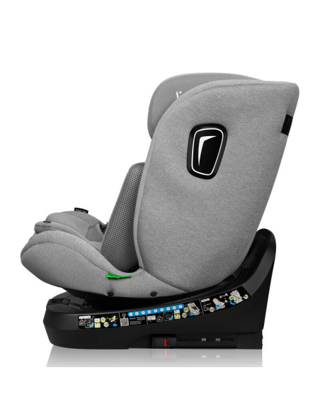 BN-LO-BRAVE_I-SIZE_GREY_STONE,Scaun auto, Lionelo, Brave i-Size, 4 in 1, Rotire 360 grade, Protectie laterala, Cu spatar inclina