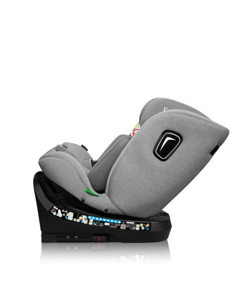 BN-LO-BRAVE_I-SIZE_GREY_STONE,Scaun auto, Lionelo, Brave i-Size, 4 in 1, Rotire 360 grade, Protectie laterala, Cu spatar inclina