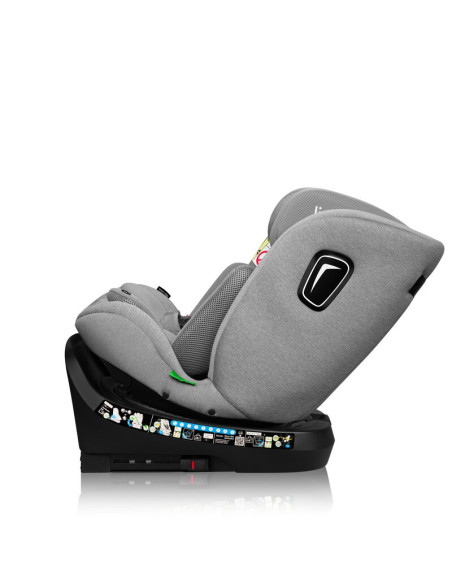 BN-LO-BRAVE_I-SIZE_GREY_STONE,Scaun auto, Lionelo, Brave i-Size, 4 in 1, Rotire 360 grade, Protectie laterala, Cu spatar inclina