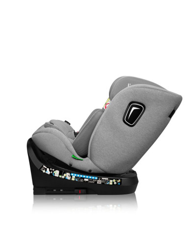 BN-LO-BRAVE_I-SIZE_GREY_STONE,Scaun auto, Lionelo, Brave i-Size, 4 in 1, Rotire 360 grade, Protectie laterala, Cu spatar inclina
