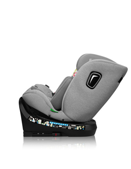 BN-LO-BRAVE_I-SIZE_GREY_STONE,Scaun auto, Lionelo, Brave i-Size, 4 in 1, Rotire 360 grade, Protectie laterala, Cu spatar inclina