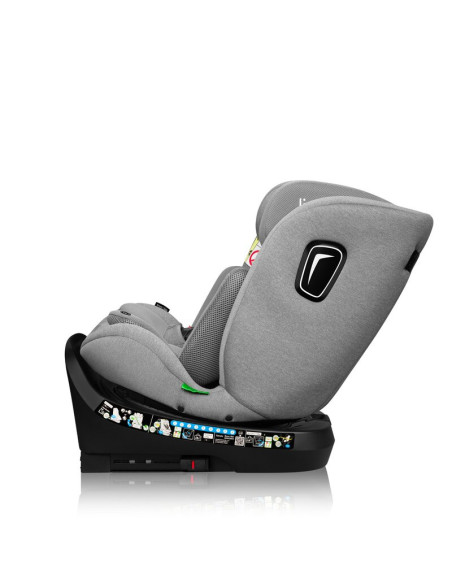 BN-LO-BRAVE_I-SIZE_GREY_STONE,Scaun auto, Lionelo, Brave i-Size, 4 in 1, Rotire 360 grade, Protectie laterala, Cu spatar inclina