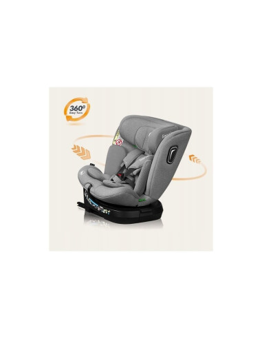 BN-LO-BRAVE_I-SIZE_GREY_STONE,Scaun auto, Lionelo, Brave i-Size, 4 in 1, Rotire 360 grade, Protectie laterala, Cu spatar inclina
