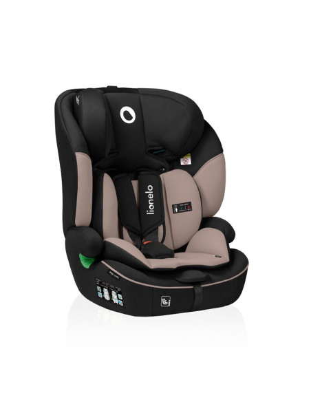 BN-LO-LEVI_I-SIZE_BEIGE_LATTE,Scaun auto, Lionelo, Levi i-Size, Universal, Instalare FWF, Cu tetiera reglabila in 10 pozitii, Cu