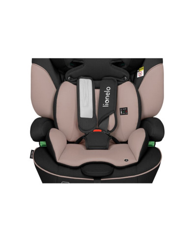 BN-LO-LEVI_I-SIZE_BEIGE_LATTE,Scaun auto, Lionelo, Levi i-Size, Universal, Instalare FWF, Cu tetiera reglabila in 10 pozitii, Cu