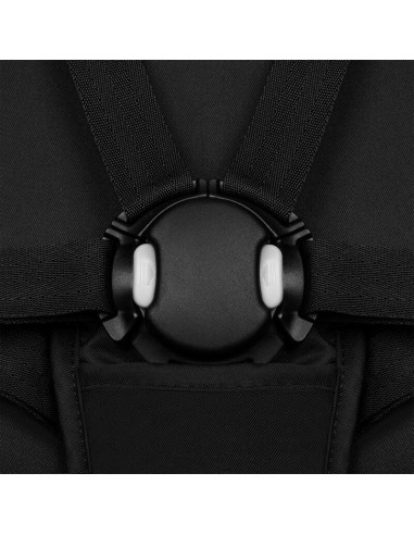 BN-LO-AZURA_BLACK_ONYX,Carucior sport, Lionelo, Azura, Cu 3 roti, Cu baldachin XXL impermeabil, Pliere compacta, Pana la 22 kg, 