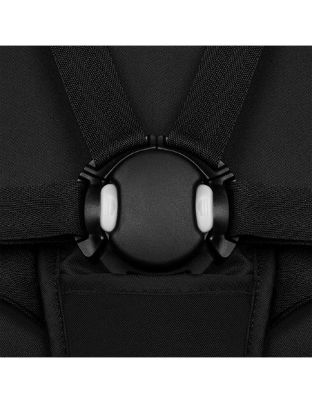 BN-LO-AZURA_BLACK_ONYX,Carucior sport, Lionelo, Azura, Cu 3 roti, Cu baldachin XXL impermeabil, Pliere compacta, Pana la 22 kg, 