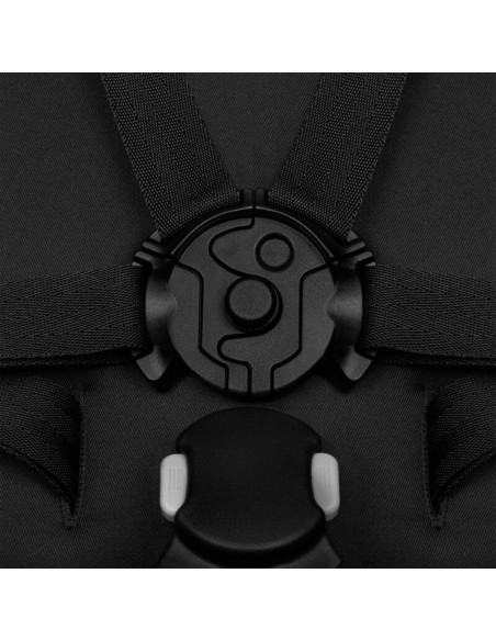 BN-LO-AZURA_BLACK_ONYX,Carucior sport, Lionelo, Azura, Cu 3 roti, Cu baldachin XXL impermeabil, Pliere compacta, Pana la 22 kg, 