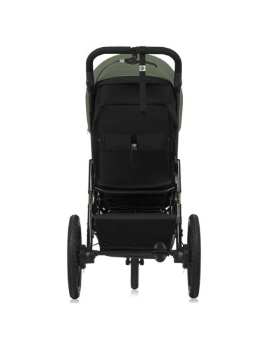 BN-LO-AZURA_GREEN_FOREST,Carucior sport, Lionelo, Azura, Cu 3 roti, Cu baldachin XXL impermeabil, Pliere compacta, Pana la 22 kg