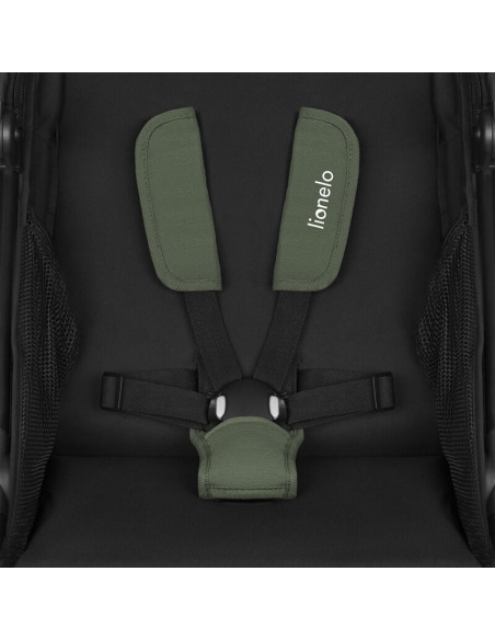 BN-LO-AZURA_GREEN_FOREST,Carucior sport, Lionelo, Azura, Cu 3 roti, Cu baldachin XXL impermeabil, Pliere compacta, Pana la 22 kg