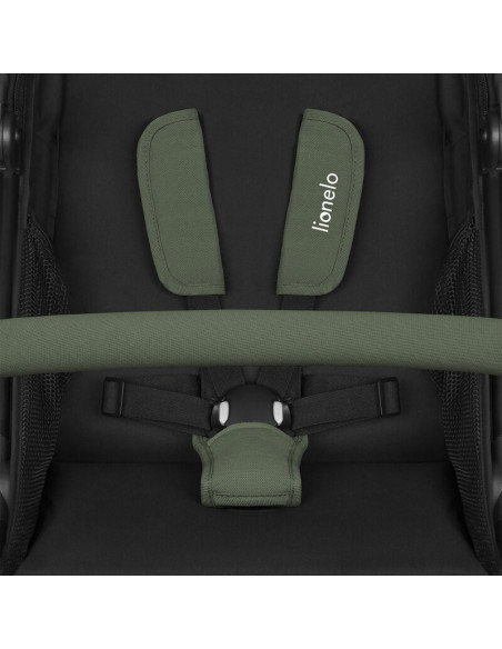 BN-LO-AZURA_GREEN_FOREST,Carucior sport, Lionelo, Azura, Cu 3 roti, Cu baldachin XXL impermeabil, Pliere compacta, Pana la 22 kg