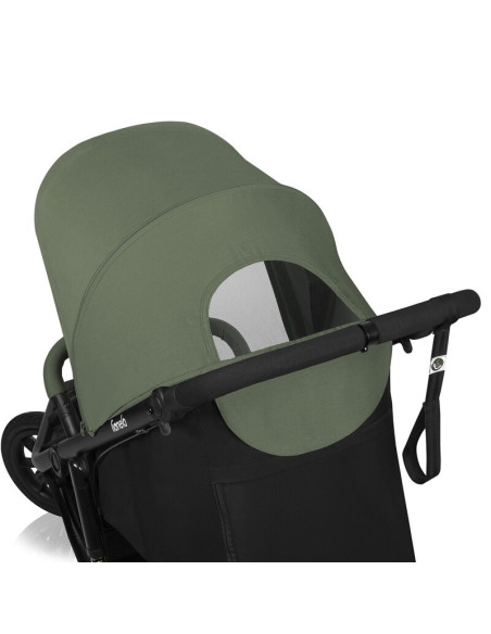 BN-LO-AZURA_GREEN_FOREST,Carucior sport, Lionelo, Azura, Cu 3 roti, Cu baldachin XXL impermeabil, Pliere compacta, Pana la 22 kg