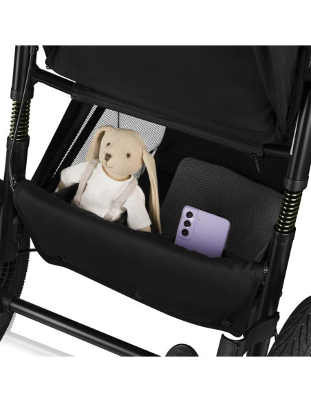 BN-LO-AZURA_GREEN_FOREST,Carucior sport, Lionelo, Azura, Cu 3 roti, Cu baldachin XXL impermeabil, Pliere compacta, Pana la 22 kg