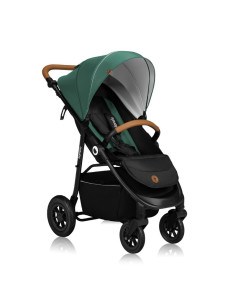BN-LO-NATT_GREEN_EMERALD,Carucior sport, Lionelo, Natt, De la nastere, Cu accesorii si capotina XXL reglabila, 0 - 22 kg, Confor 2