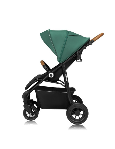BN-LO-NATT_GREEN_EMERALD,Carucior sport, Lionelo, Natt, De la nastere, Cu accesorii si capotina XXL reglabila, 0 - 22 kg, Confor