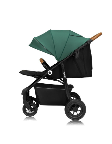 BN-LO-NATT_GREEN_EMERALD,Carucior sport, Lionelo, Natt, De la nastere, Cu accesorii si capotina XXL reglabila, 0 - 22 kg, Confor