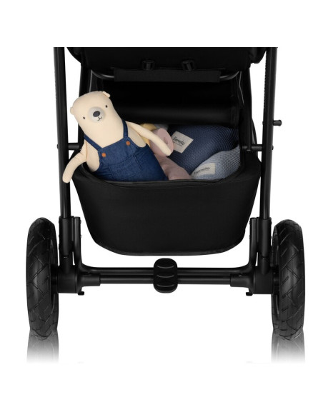 BN-LO-NATT_GREEN_EMERALD,Carucior sport, Lionelo, Natt, De la nastere, Cu accesorii si capotina XXL reglabila, 0 - 22 kg, Confor