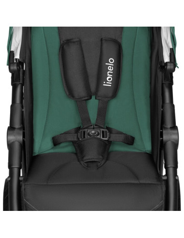 BN-LO-NATT_GREEN_EMERALD,Carucior sport, Lionelo, Natt, De la nastere, Cu accesorii si capotina XXL reglabila, 0 - 22 kg, Confor