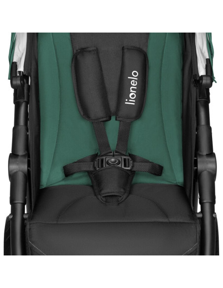 BN-LO-NATT_GREEN_EMERALD,Carucior sport, Lionelo, Natt, De la nastere, Cu accesorii si capotina XXL reglabila, 0 - 22 kg, Confor