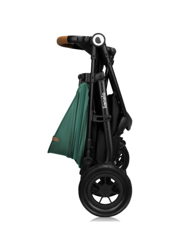 BN-LO-NATT_GREEN_EMERALD,Carucior sport, Lionelo, Natt, De la nastere, Cu accesorii si capotina XXL reglabila, 0 - 22 kg, Confor