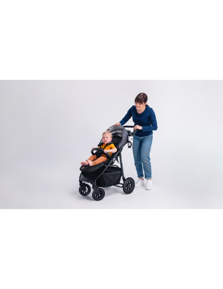 BN-LO-NATT_GREEN_EMERALD,Carucior sport, Lionelo, Natt, De la nastere, Cu accesorii si capotina XXL reglabila, 0 - 22 kg, Confor