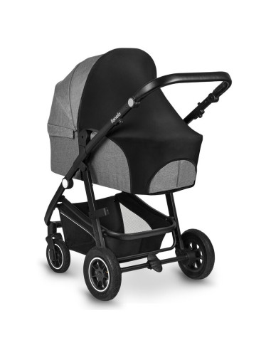 BN-LO-STROLLER_SUN_COVER_BLACK_CARBON,Parasolar, Lionelo, Pentru carucior, Material textil, Cu protectie UPF 50+, 53 x 51 cm, Ne