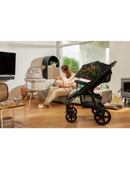 BN-LO-MALIN_EVO_BEIGE_NATURAL,Patut balansoar, Lionelo, Malin Evo, 3 in 1, Pliabil, 0-9 kg, Geanta Transport, Asamblare Rapida, 