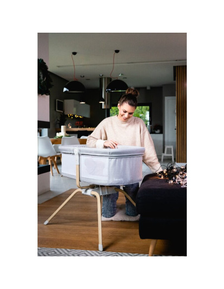 BN-LO-MALIN_EVO_BEIGE_NATURAL,Patut balansoar, Lionelo, Malin Evo, 3 in 1, Pliabil, 0-9 kg, Geanta Transport, Asamblare Rapida, 