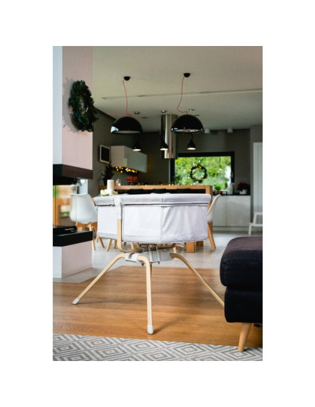 BN-LO-MALIN_EVO_BEIGE_NATURAL,Patut balansoar, Lionelo, Malin Evo, 3 in 1, Pliabil, 0-9 kg, Geanta Transport, Asamblare Rapida, 