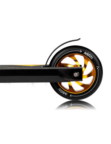 BN-LO-WHIZZ_BLACK_CARBON_YELLOW,Trotineta, Lionelo, Whizz, Pentru Acrobatii, Rulmenti ABEC-9, Sistemul de compresie IHC 9, 20 - 
