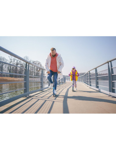 BN-LO-WHIZZ_BLACK_CARBON_YELLOW,Trotineta, Lionelo, Whizz, Pentru Acrobatii, Rulmenti ABEC-9, Sistemul de compresie IHC 9, 20 - 