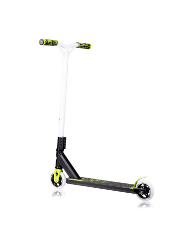 BN-LO-WHIZZ_GREEN_LIME_BLACK,Trotineta, Lionelo, Whizz, Pentru Acrobatii, Rulmenti ABEC-9, Sistemul de compresie IHC 9, 20 - 100