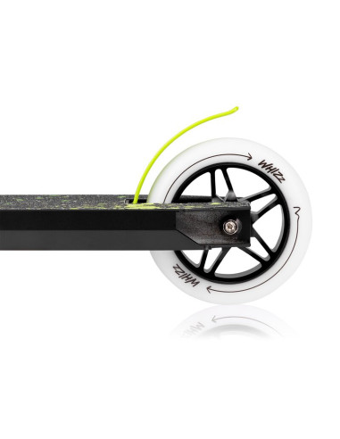 BN-LO-WHIZZ_GREEN_LIME_BLACK,Trotineta, Lionelo, Whizz, Pentru Acrobatii, Rulmenti ABEC-9, Sistemul de compresie IHC 9, 20 - 100