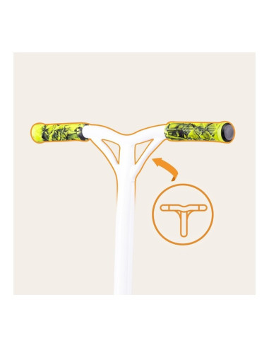 BN-LO-WHIZZ_GREEN_LIME_BLACK,Trotineta, Lionelo, Whizz, Pentru Acrobatii, Rulmenti ABEC-9, Sistemul de compresie IHC 9, 20 - 100