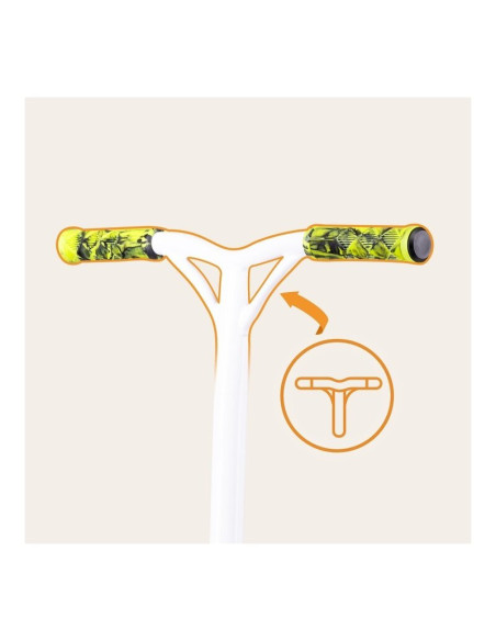 BN-LO-WHIZZ_GREEN_LIME_BLACK,Trotineta, Lionelo, Whizz, Pentru Acrobatii, Rulmenti ABEC-9, Sistemul de compresie IHC 9, 20 - 100