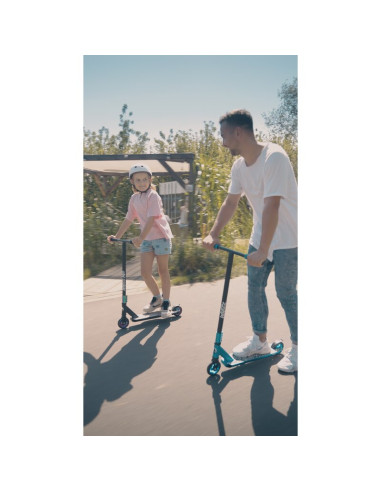 BN-LO-WHIZZ_GREEN_LIME_BLACK,Trotineta, Lionelo, Whizz, Pentru Acrobatii, Rulmenti ABEC-9, Sistemul de compresie IHC 9, 20 - 100