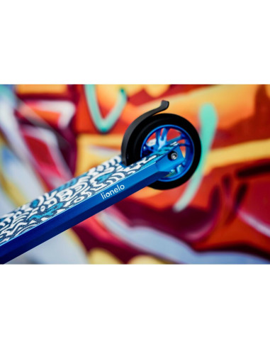 BN-LO-WHIZZ_NEO_BLACK_CARBON_MULTICOLOR,Trotineta, Lionelo, Whizz, Pentru Acrobatii, Rulmenti ABEC-9, Sistemul de compresie IHC 