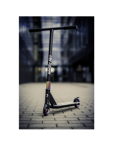 BN-LO-WHIZZ_NEO_BLACK_CARBON_MULTICOLOR,Trotineta, Lionelo, Whizz, Pentru Acrobatii, Rulmenti ABEC-9, Sistemul de compresie IHC 
