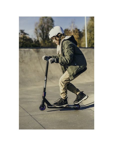 BN-LO-WHIZZ_NEO_BLACK_CARBON_MULTICOLOR,Trotineta, Lionelo, Whizz, Pentru Acrobatii, Rulmenti ABEC-9, Sistemul de compresie IHC 