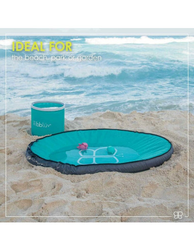 BN-BBL-B0129,Piscina pentru copii, Bbluv, Splash, Pliabila, Din tesatura impermeabila, Include geanta de transport si galetusa p