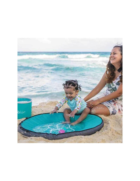 BN-BBL-B0129,Piscina pentru copii, Bbluv, Splash, Pliabila, Din tesatura impermeabila, Include geanta de transport si galetusa p